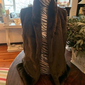 Faux fur vest